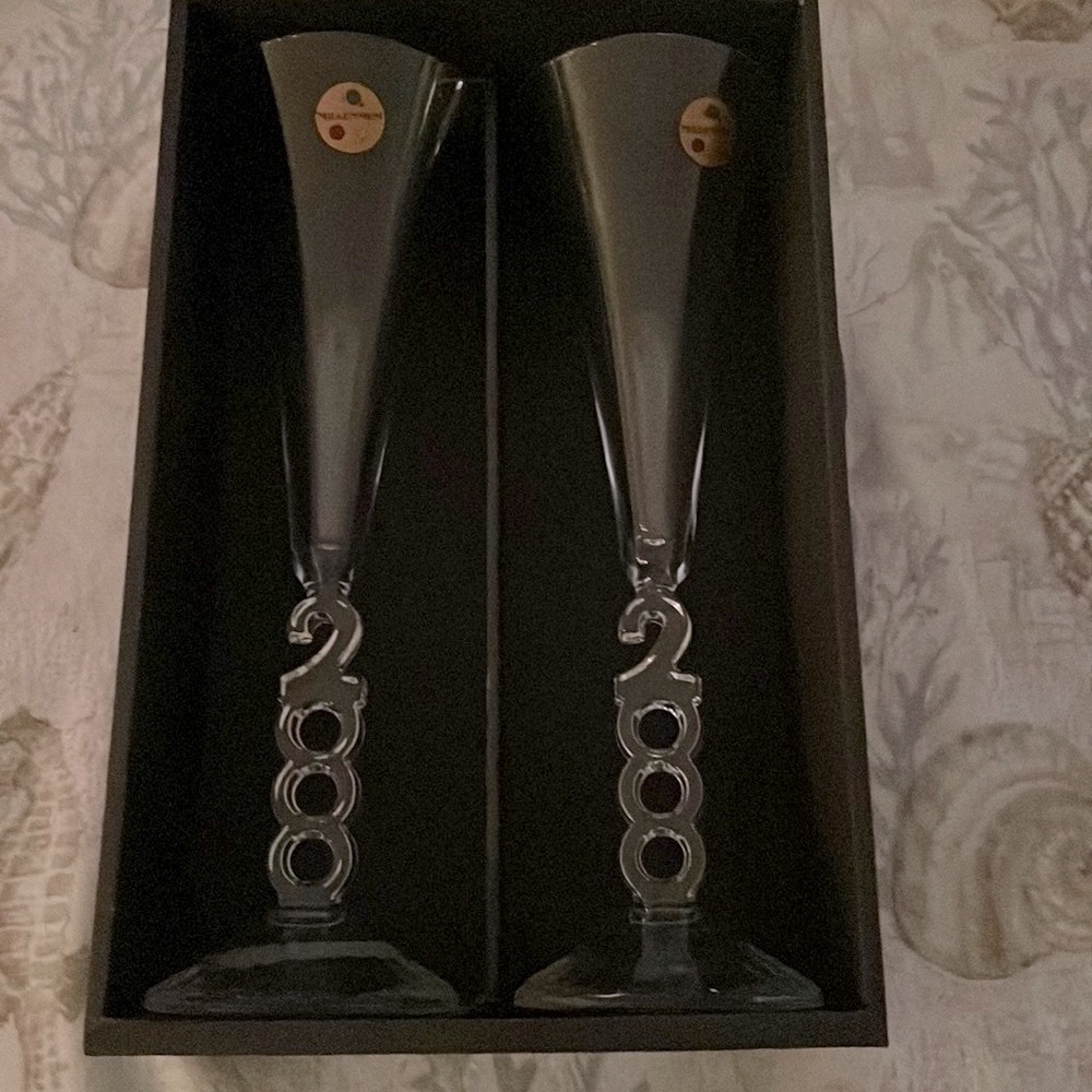 WEEKEND SALE Millennium Lead Crystal Glasses
